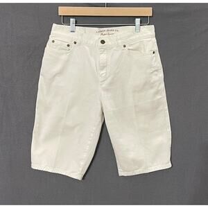 Lauren Jeans Co. Ralph Lauren White Denim Shorts sz 4 coastal preppy summer